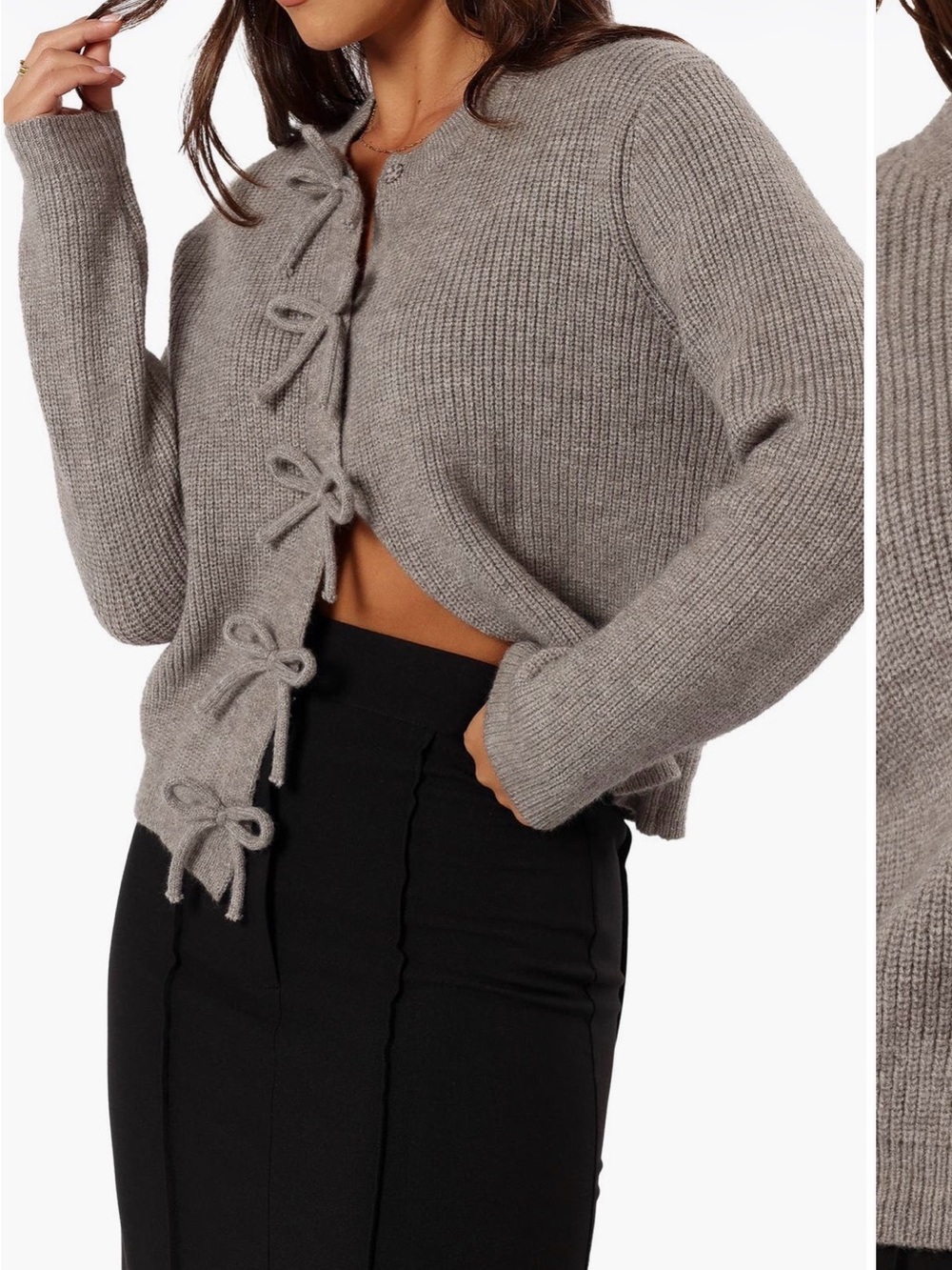 Petal & Pup Wilde Bow Cardigan
